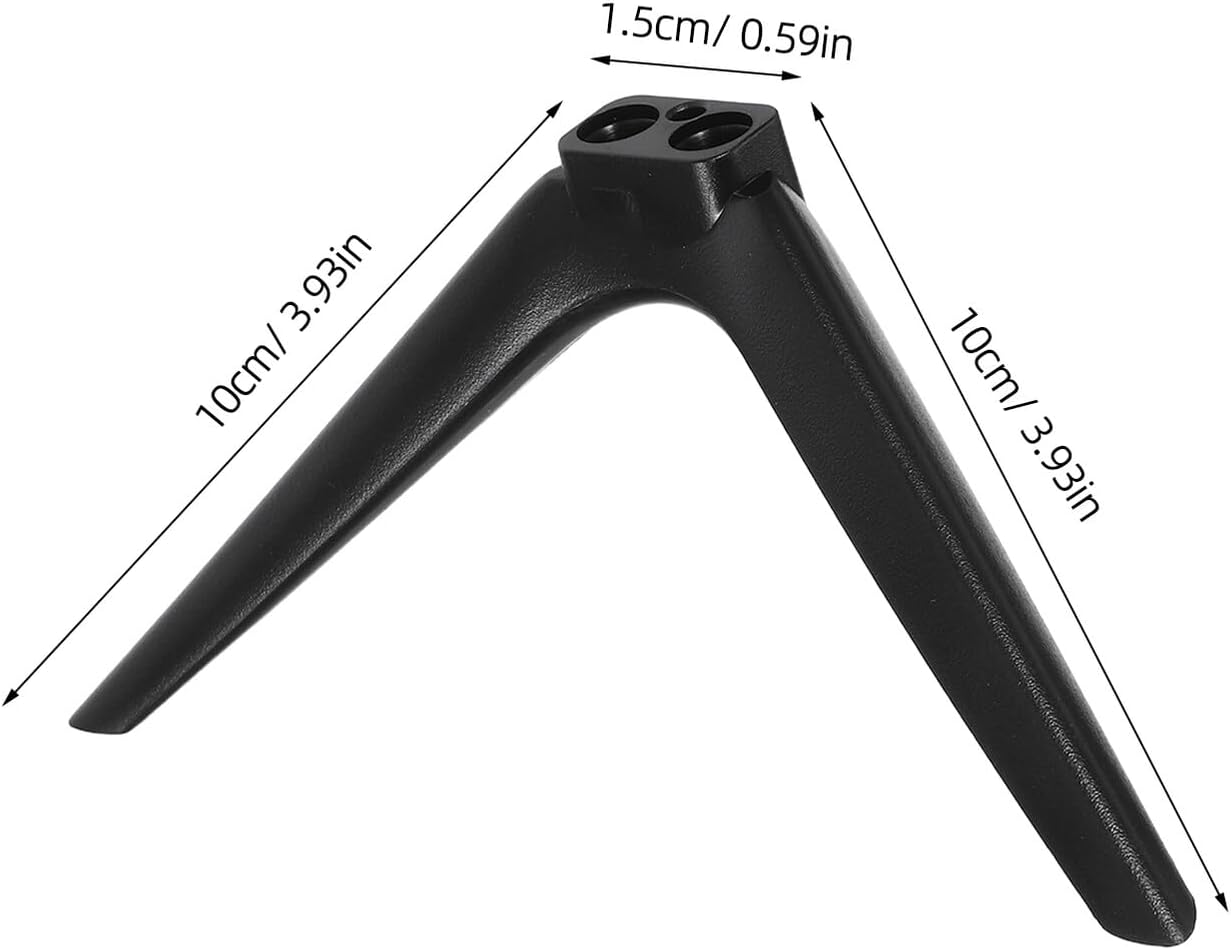VANZACK 15mm No-Drill Tv Support Stand with Dual-Hole Plastic Pedestal Feet, Television Mount Parts and Desk Shelf