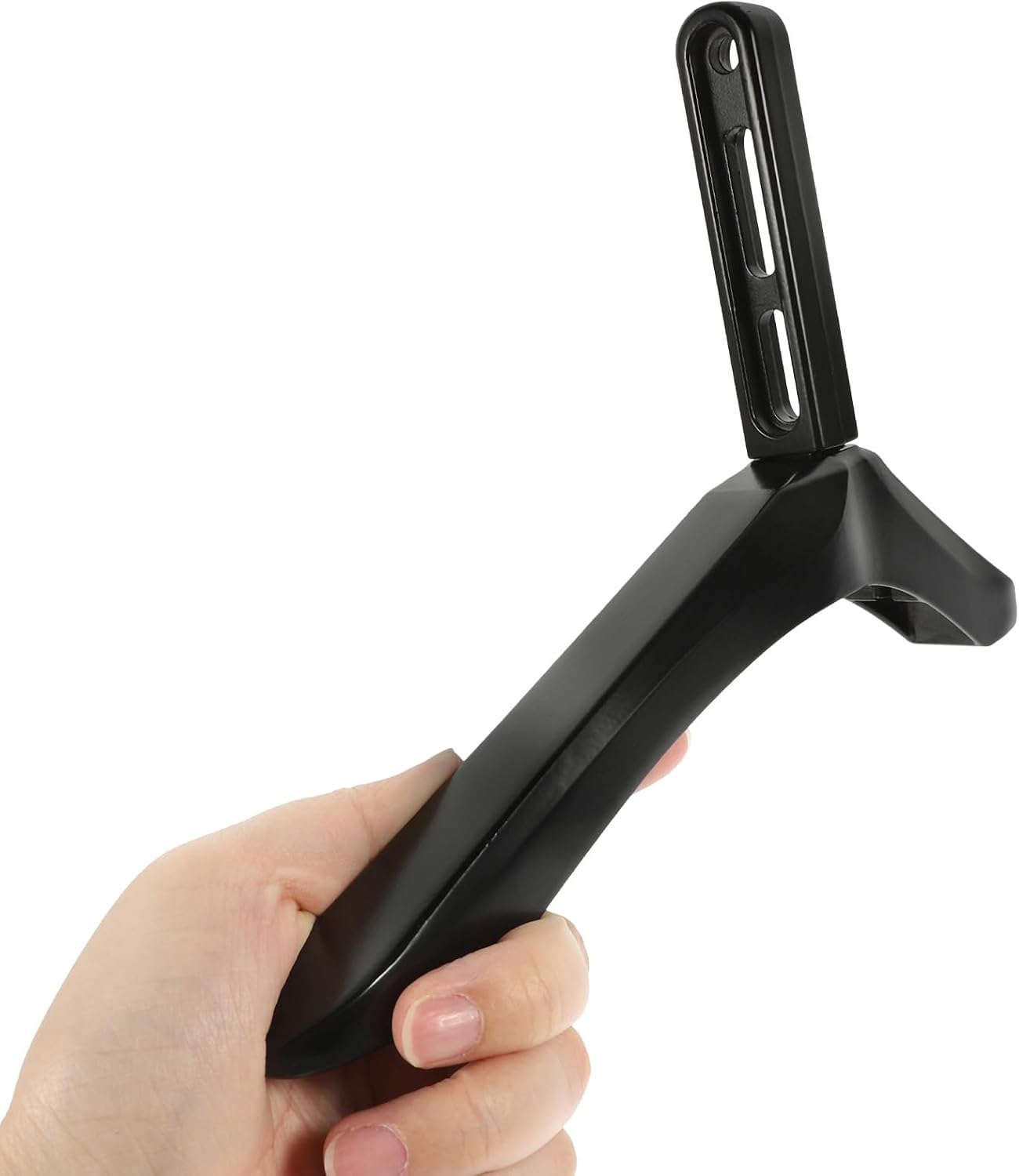 UKCOCO Tv Table Support and Replacement Base Stand with Screws Black Tv Holder Bracket for Flat Screen Televisions