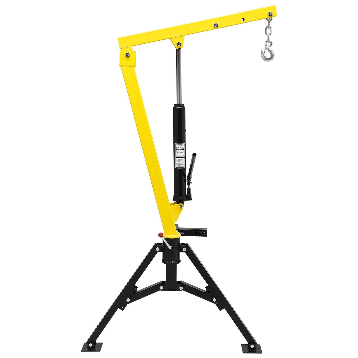 MERXENG Hydraulic Pickup Truck Crane, 1000 lbs Capacity, 360°Swivel, Hitch Mounted Crane with 3 Adjustable Capacities of 500 Lbs, 750 Lbs and 1000 Lbs for Lifting Goods in Construction, Industry