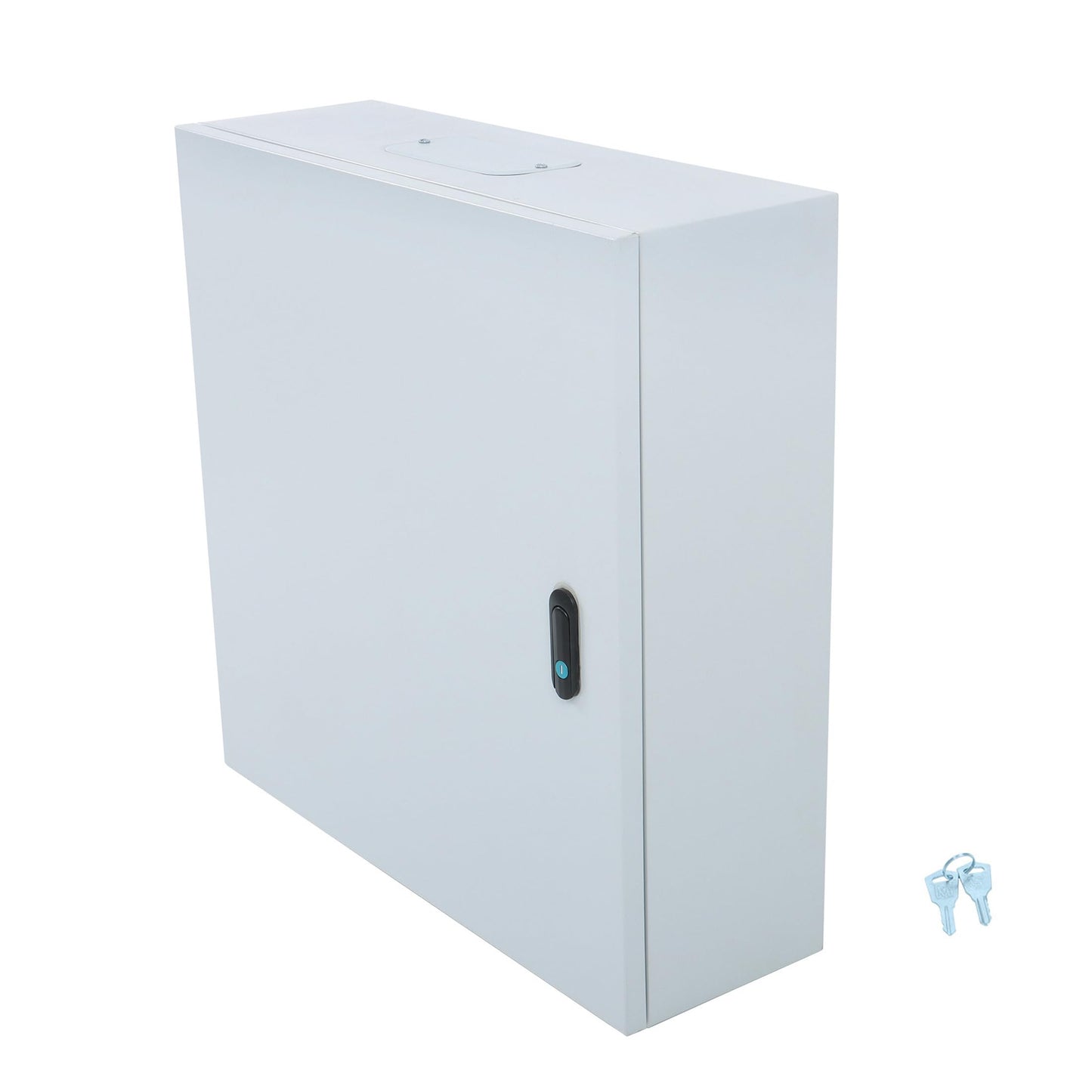 Thomletha 24 x 8 x 24 NEMA 4X Electrical Junction Box - Premium Steel Enclosure for Industrial Controls - Heavy Duty Outdoor Metal Cabinet with Dual-Key Lock - Fits Wiring, Connectors and Panels