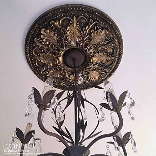 Ekena Millwork CM21YO 21 5/8-Inch OD x 1 7/8-Inch ID x 2 1/2-Inch York Ceiling Medallion