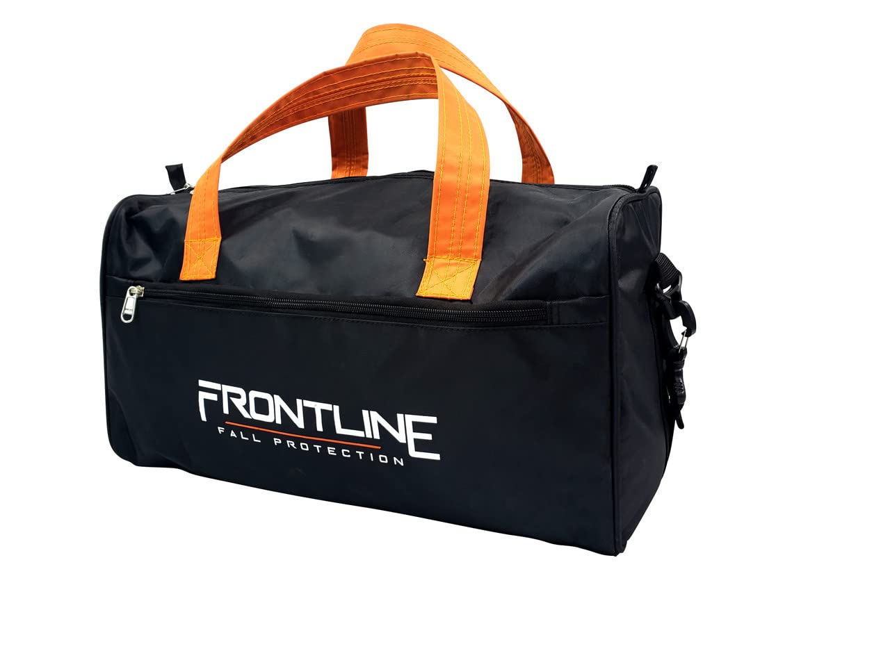 Frontline Combat™ Complete Roofers Kit | Includes Combat Harness, Roof Anchor, Vertical Lifeline with Rope Grab, & Duffel Bag | High-Visibility Orange | Universal Fit | ANSI & OSHA Compliant.