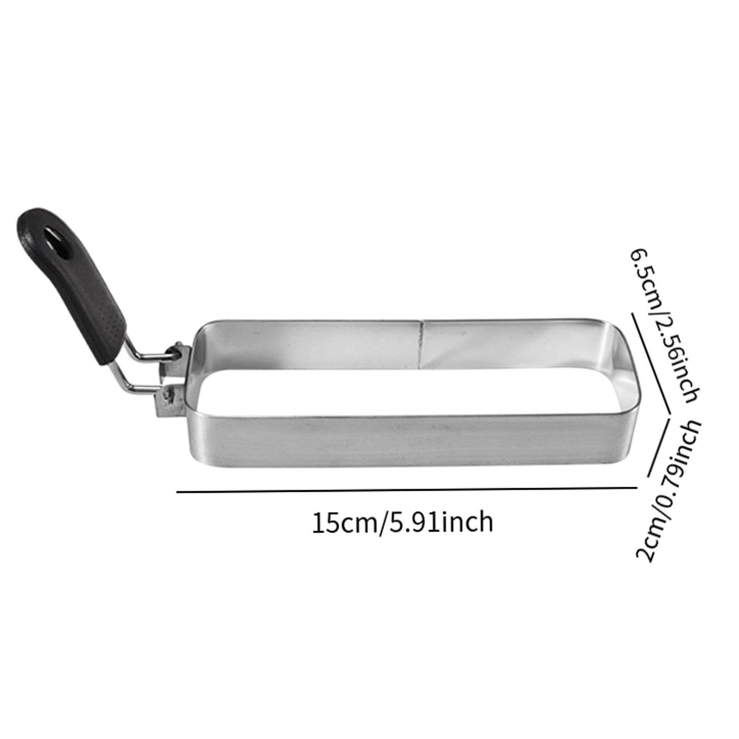 KiBcsLic Egg Griddle Cooking for Griddle Pan Muffin Omelette Rectangle, 15X6.5CM