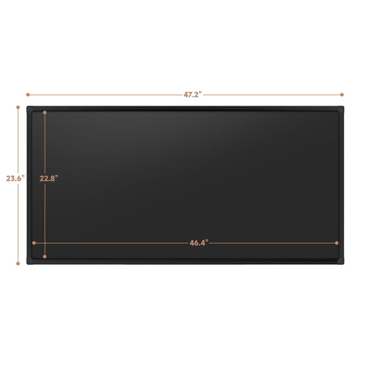 SELEAD Magnetic Chalkboard 48 x 24 Inches - Black Aluminum Frame Chalk Board Words Sign Wall Decor Plaque for Business, Menu, School, Office - Magnet Bulletin Display Board Pizarra