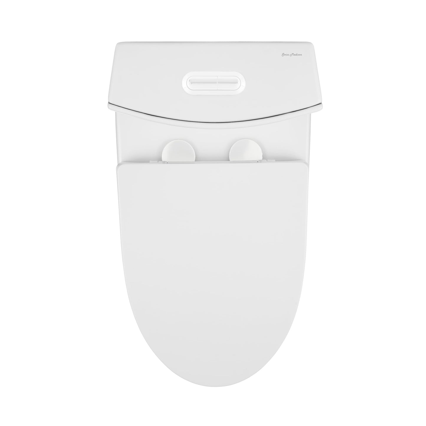 Swiss Madison SM-1T254 St. Tropez One Piece Toilet Dual Tornado Flush 0.8/1.28 GPF with Soft Closing Seat, Comfort Height
