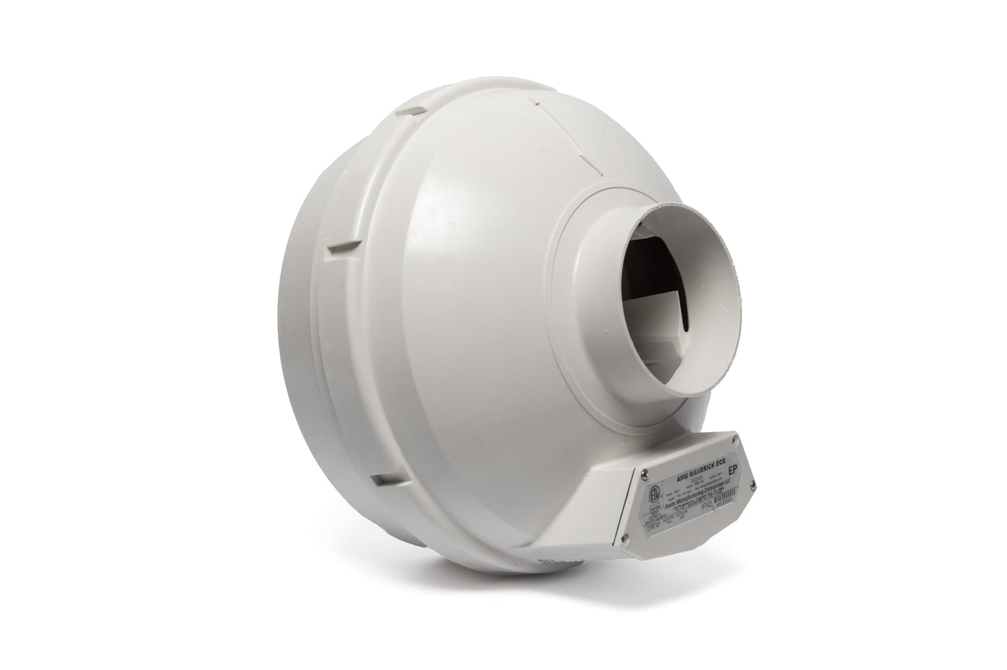 Festa AMG Maverick ECS Radon Fan - Speed Controllable - Quiet and Energy Efficient Radon Mitigation Inline Fans - Electronically Commutated Motor- High Performance Inline 4" Duct Fan