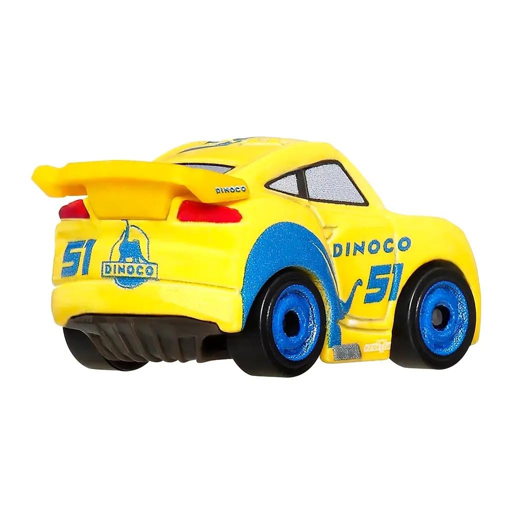 Disney Cars Mini Racers 3 Pack Sponsored by Dino Rotor Turbosky, Dinoco Cruz Ramirez, Dinoco Lightning McQueen