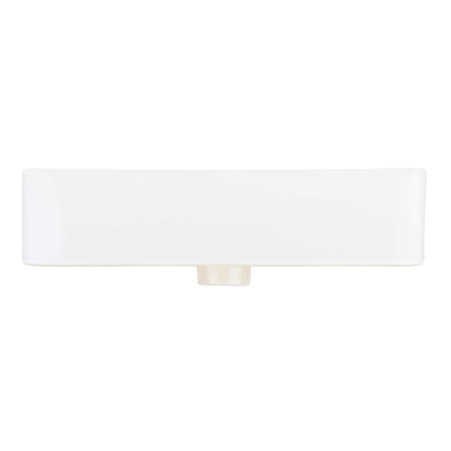 Signature Hardware 447957 Hibiscus 20" Fireclay Vessel Bathroom Sink with Single Faucet Hole