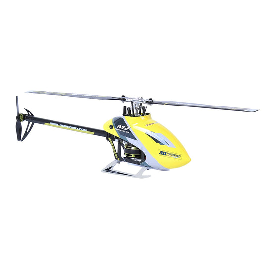 OMPHOBBY M2 EVO MK2 RC Helicopter for Adults - 6CH 3D Aerobatic RC Helicopters Outdoor with Dual Brushless Direct-Drive Motors, Outdoor Mini RC Aircraft for Advanced Pilots（PNP Version, Yellow