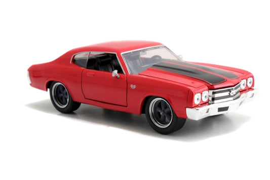 Jada Toys & Furious Dom's Chevy Chevelle SS Die-cast Car, Toys for Kids and Adults Fast & Furious Movie 1-1:24 Diecast - '70 Chevy Chevelle SS