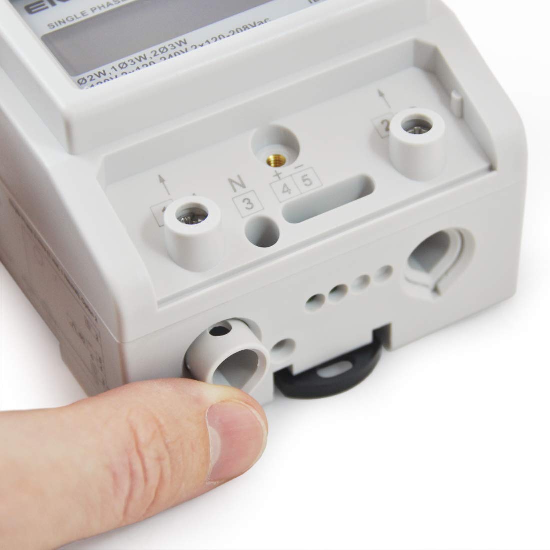 EKM Metering Single Phase kWh Meter, Pass-Through, 2 or 3-Wire, 120V up to 120/240V, 100A, 60Hz
