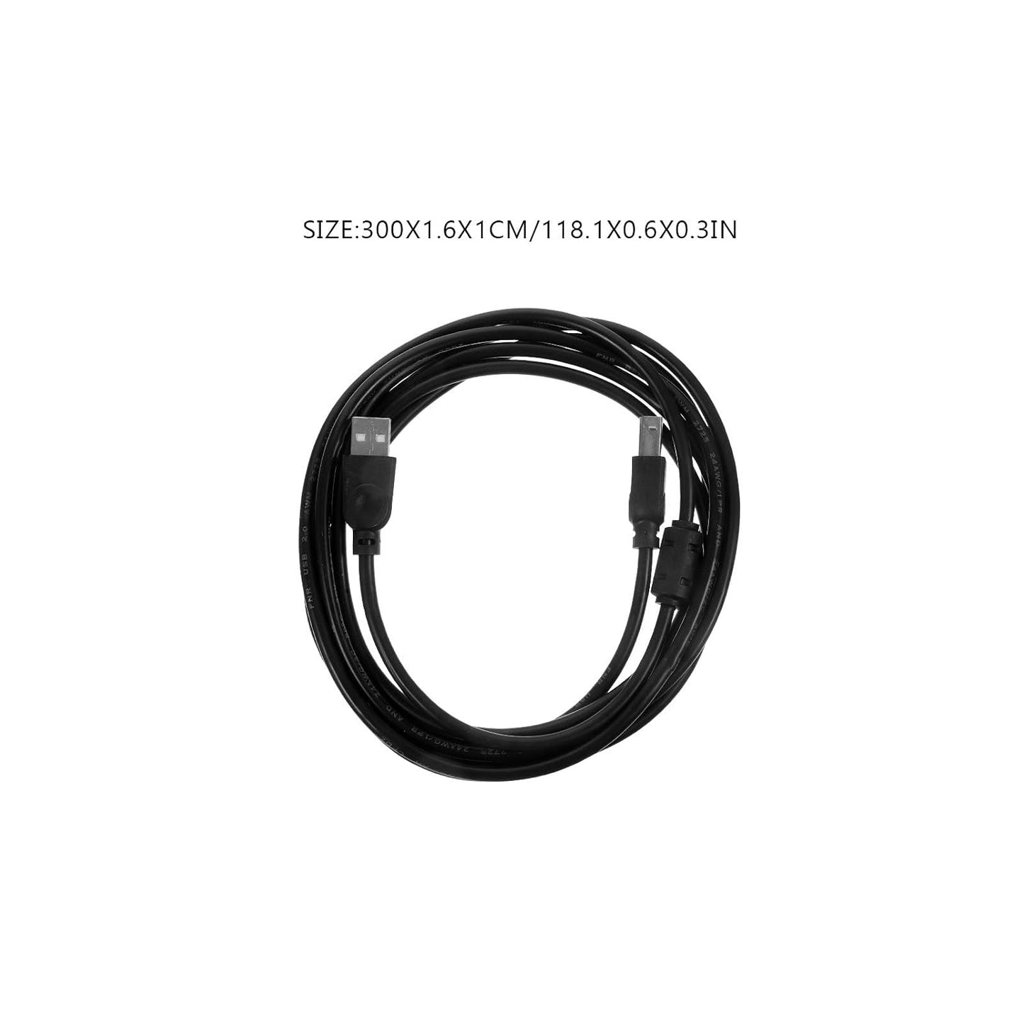 2.0 3 Levemolo USB Printer Cable Meter Black for Office and Home Use, Computer and Fax Machine USB Connection Cord