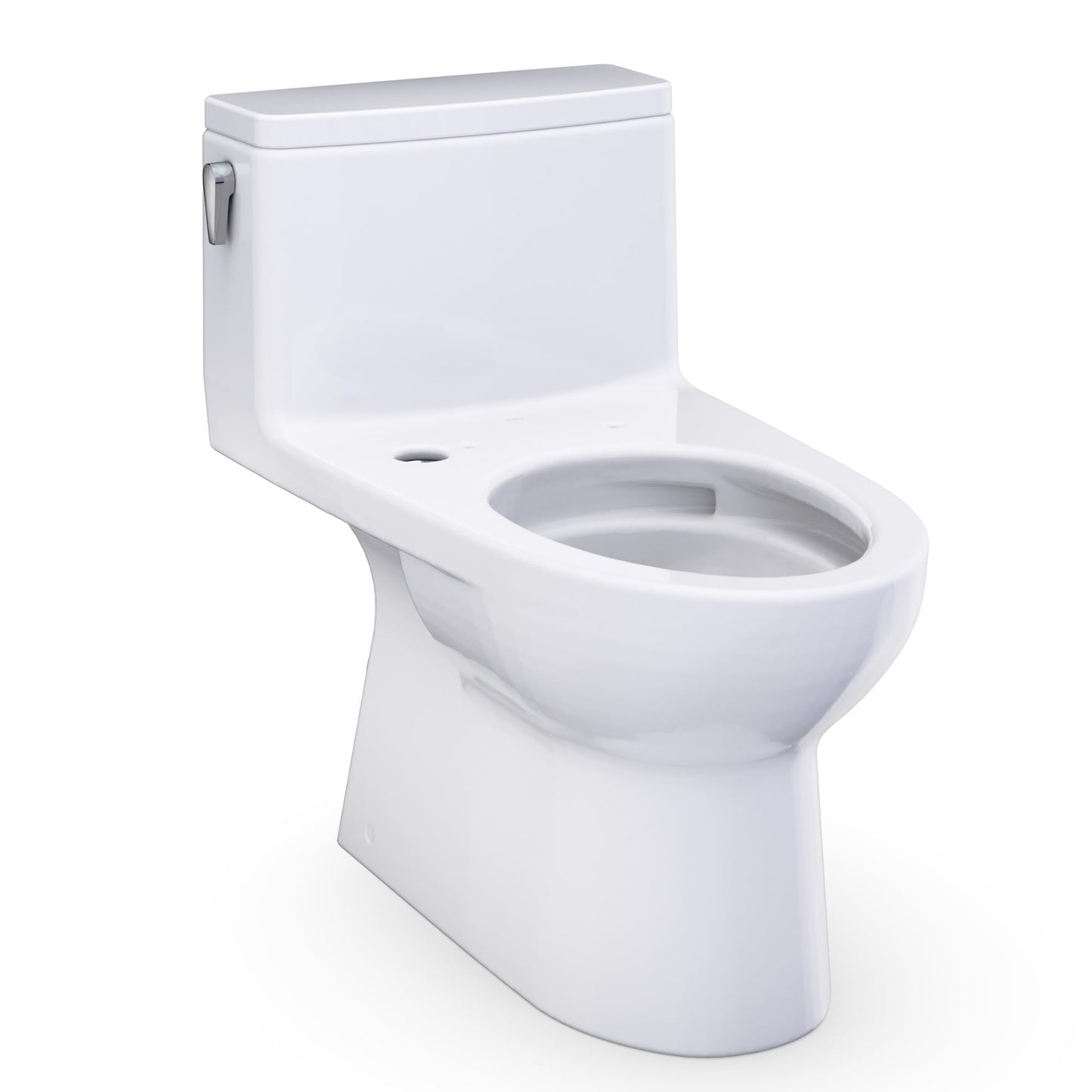 TOTO® Redington™ One-Piece Elongated 1.28 GPF WASHLET®+ and Auto Flush Ready Universal Height Toilet with CEFIONTECT®, Cotton White - CST672CEFGAT40#01