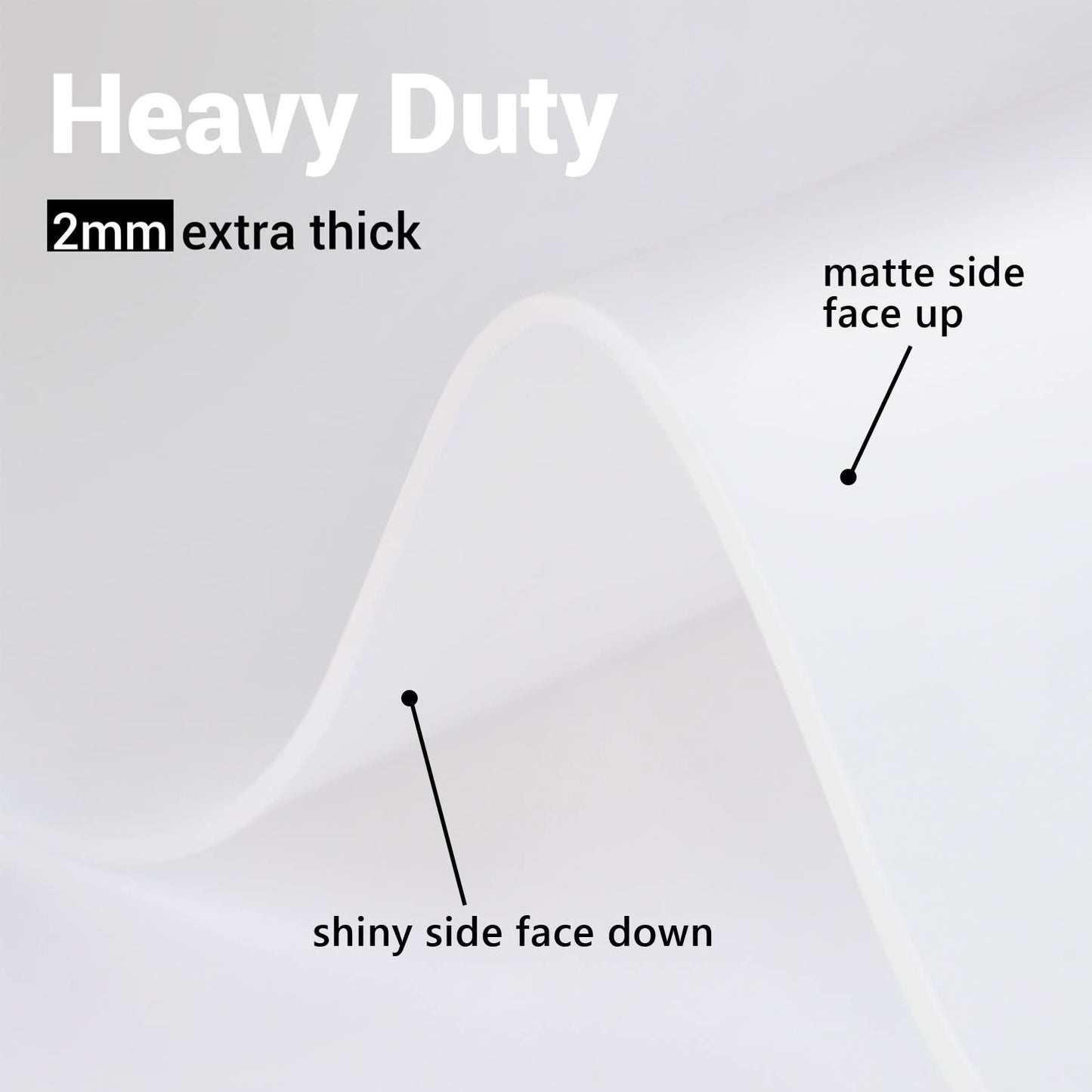 Ewen 31.6x23.5in 2mm Silicone Mats for Kitchen Counter, Extra Large Thick Heat Resistant Bar Mats for Countertop Protector Nonslip Placemat for Air Frye Crafts Work Glass Top Stove Work Translucent