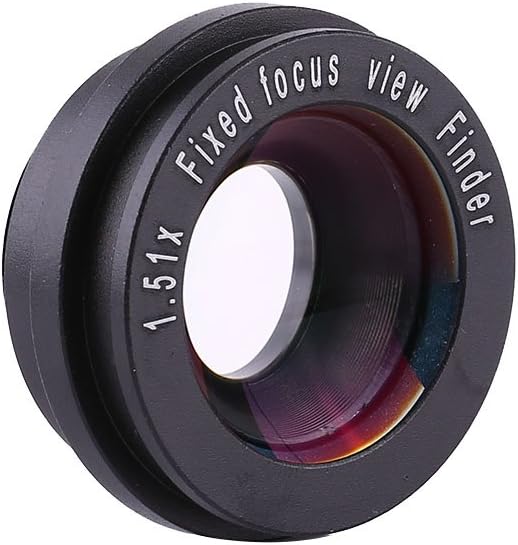 LKHUYA 1.5X 6 Fixed Focus Viewfinder Eyepiece Magnifier with Mount Bases for DSLR Cameras, Durable Optical Glass Eyecup