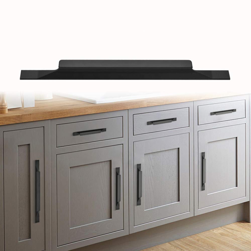Shozafia Kitchen Cabinet Pulls - Black Cabinet Handles - 5 Pack Long Cabinet Hardware for Drawers Dresser Furniture Pulls (5.04 inches Hole Center - 7.87 inches Length)