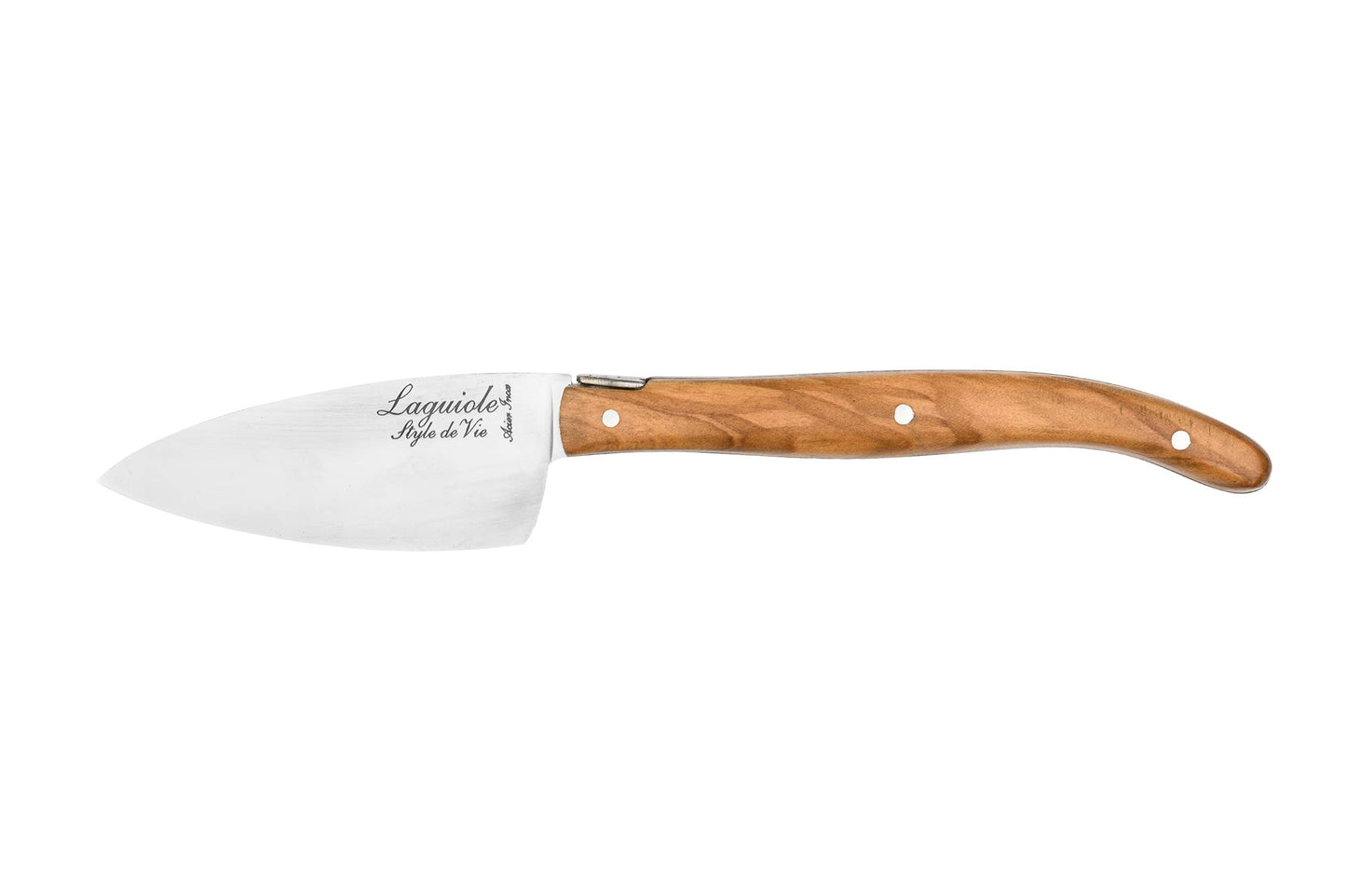 Laguiole Style De Vie Cheese Knives, Luxury Line, 3 Pieces, Olive Wood, in Giftbox