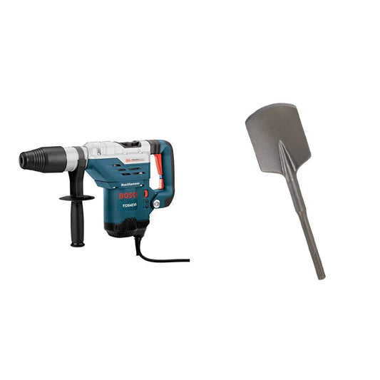 BOSCH 11264EVS 1-5/8 SDS-Max Combination Hammer with BOSCH HS1922 4-1/2 In. x 17 In. Clay Spade SDS-Max Hammer Steel