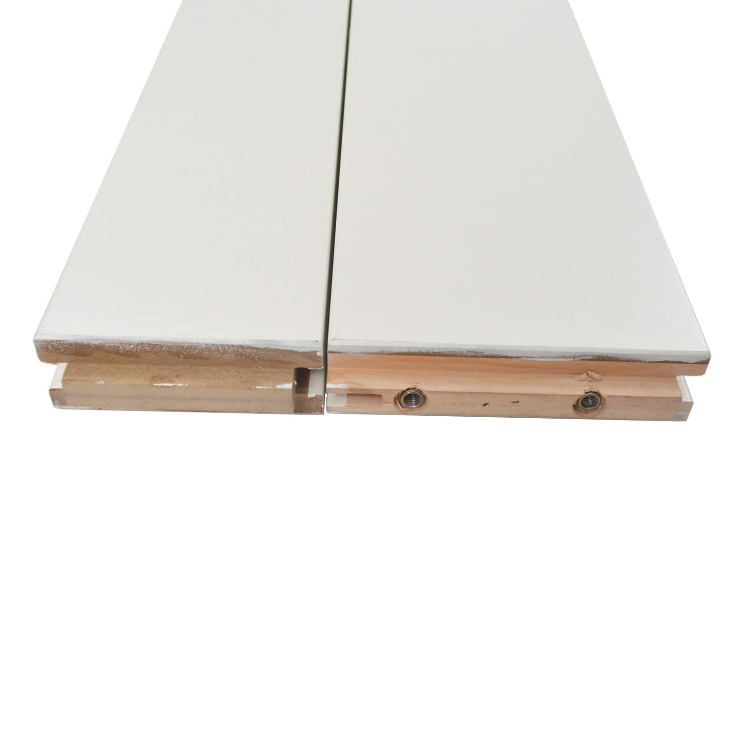 DIYHD 30X80in Fish Bone V Shape Sliding Barn Slab MDF Solid Core Primed Interior Door Panel(Disassembled)