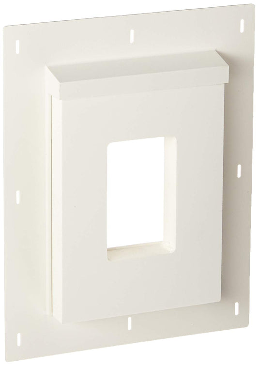 Builders Edge SMR68TW Sturdimount Receptacle Primed Mounting Block, 6" W X 8-1/2" H, Fiber Cement