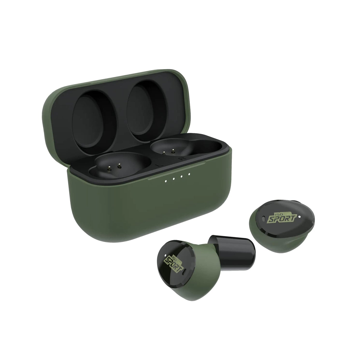 ISOtunes Sport Caliber BT Shooting Ear Protection for Gun Range – Bluetooth Hearing Protection for Shooters, 25 dB Noise Reduction Rating (NRR) Shooting Ear Buds with Electronic Ear Protection