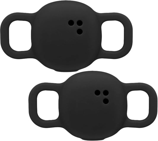 UYRUREL Weight-Bearing.Black(2 Pack). Case for Telylou Air Tag Bluetooth Tracker - Silicone Wear-Resistant