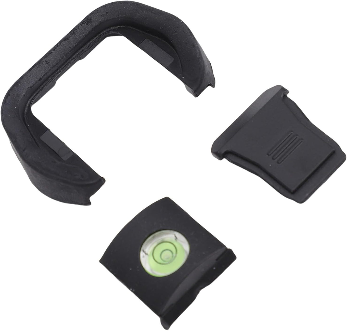 Camera Eyecup, Soft Silicone Hot Shoe Cover Kit Bubble Spirit Level Photography Accessory for Enhanced Viewfinder