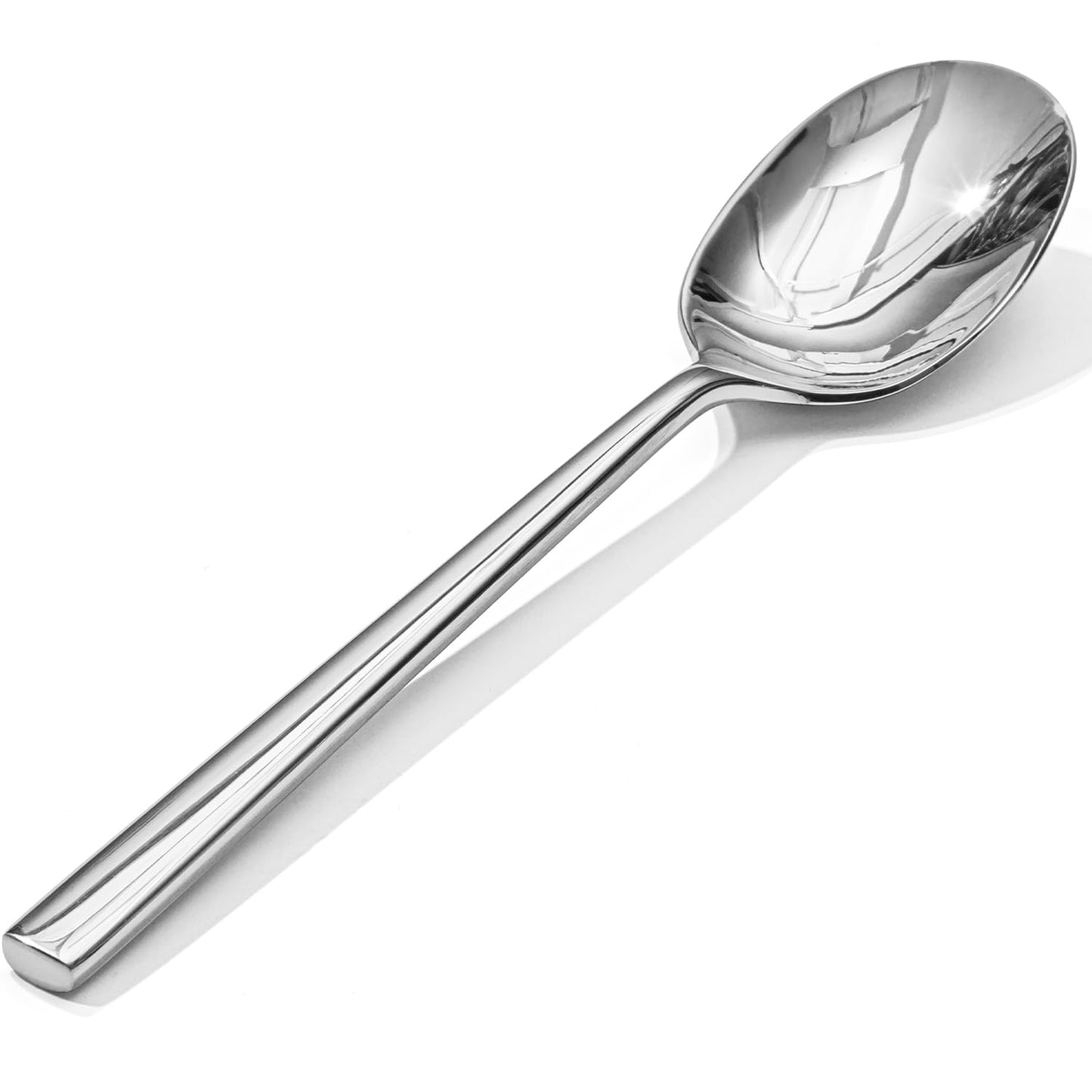 KINGSTONE Dinner Spoon Set, 16-Piece Tablespoons Silverware Spoons, Premium Food Grade Stainless Steel Spoons, Mirror Finish & Dishwasher Safe, Use for Kitchen, Home, Wedding, Party