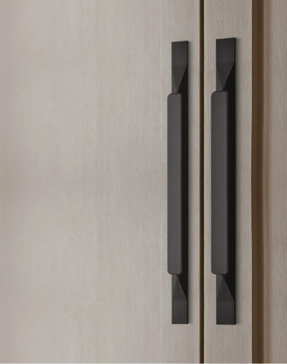 Shozafia Kitchen Cabinet Pulls - Black Cabinet Handles - 5 Pack Long Cabinet Hardware for Drawers Dresser Furniture Pulls (5.04 inches Hole Center - 7.87 inches Length)