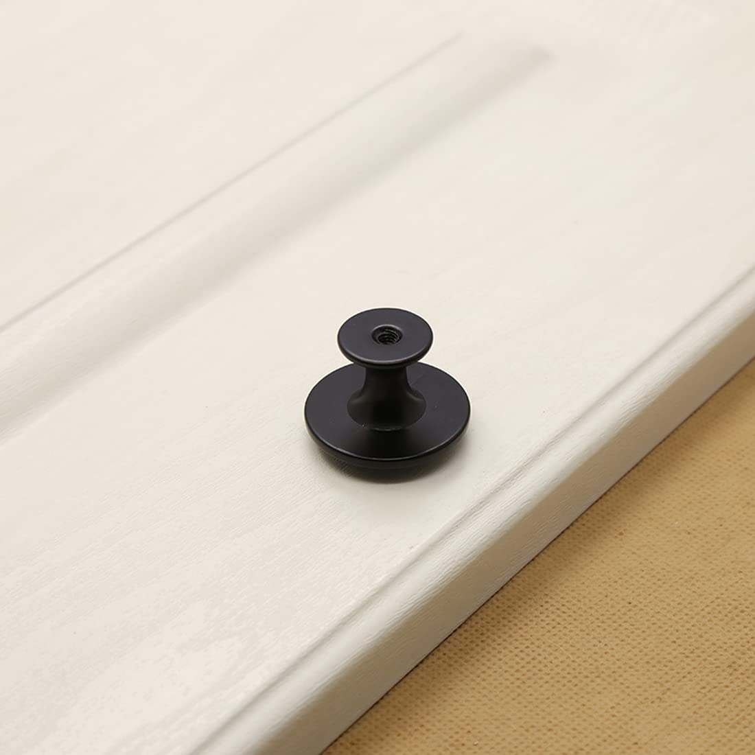 HUAMULAN 10 Pack Knobs,Vintage Dresser Kitchen Cabinet Pulls Zinc Alloy Base Backplate Cupboard Wardrobe Drawer Door Handles,Black Base