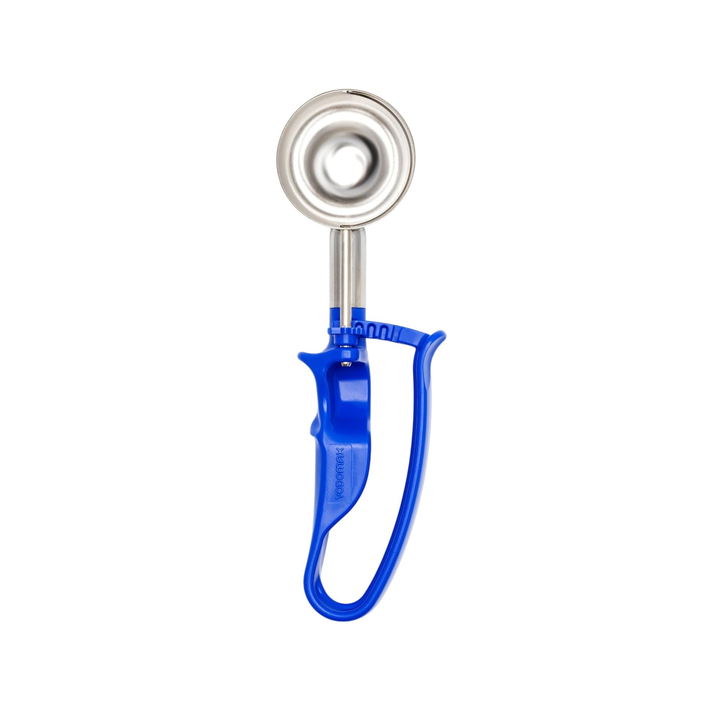 Size 16 BLUE (2.07 oz.) VODOMAX Commercial Food Disher, Portioner, Stainless 304, IceCream Scooper, Palm-Squeeze, Portion Control, #16 Scoop, Gelato Scoop, 2 oz. Disher, Non-Zeroll