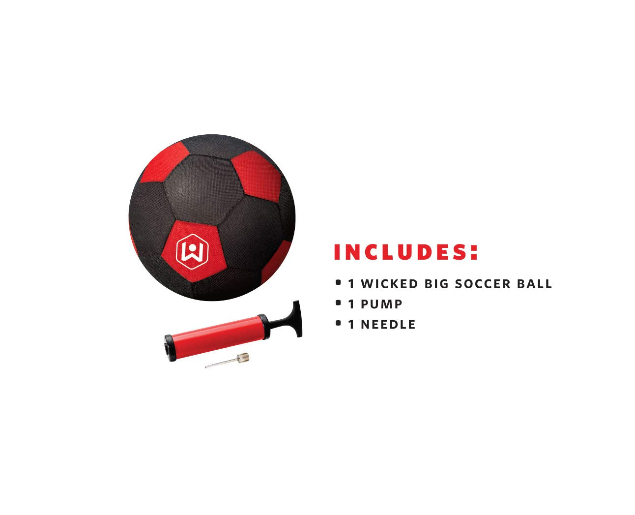 Wicked Big Sports Soccer Ball-Supersized Soccer Ball Outdoor Sport Tailgate Backyard Beach Game Fun for All