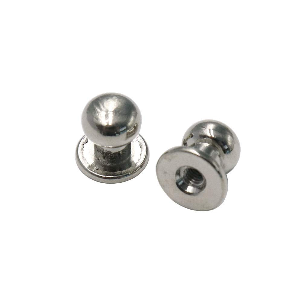 Biaungdo 12pcs 0.31'' x 0.39'' Mini Drawer Pulls, Round Cabinet Knobs Handles Pulls for Dresser Closet Chest Drawer Wooden Jewelry Box Cases