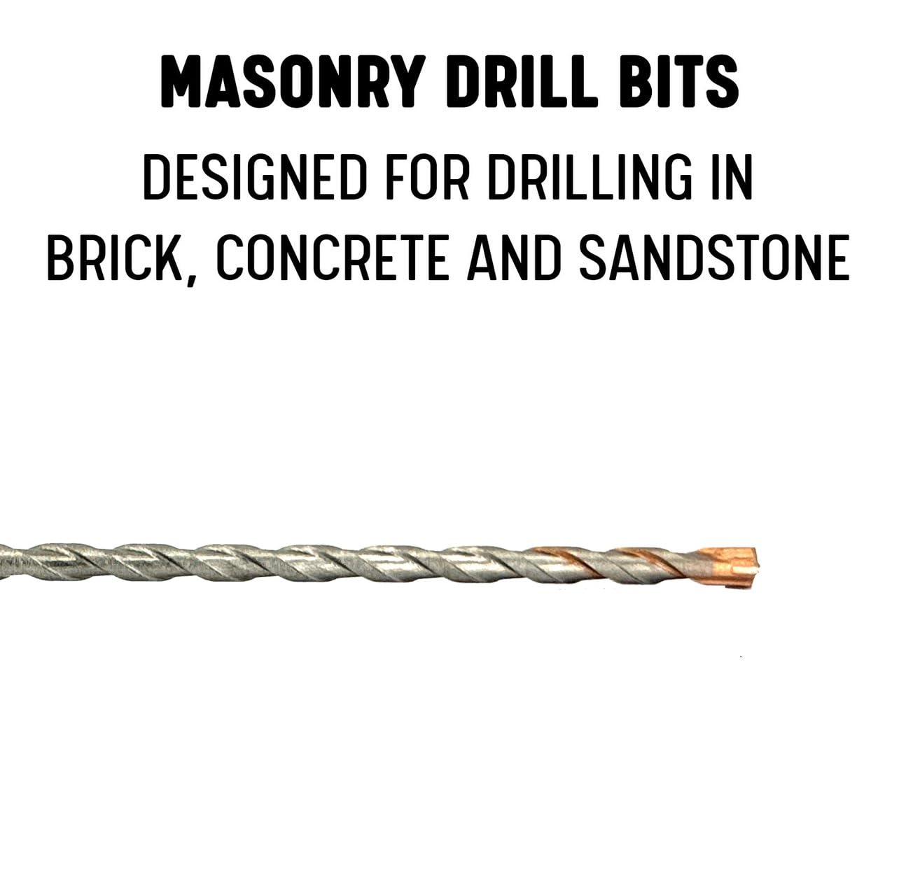 Drill America 5/16" x 6" PRO Series SDS-Plus 4-Cut Tip Hammer Bit Drill Bit (Pack of 20)