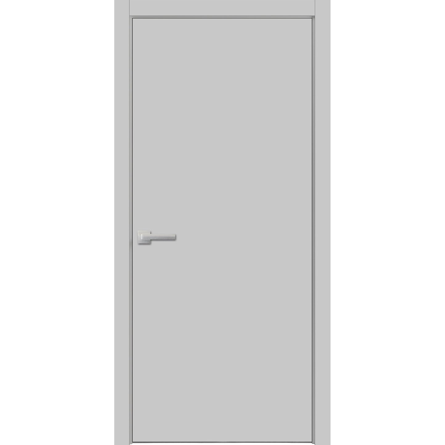 Sartodoors PLANUM 0010 | 32 x 84 | Matte Grey Interior Single Swing Door with No Glass | Solid Wood with Honeycomb Door in Modern Style | Hardware Included