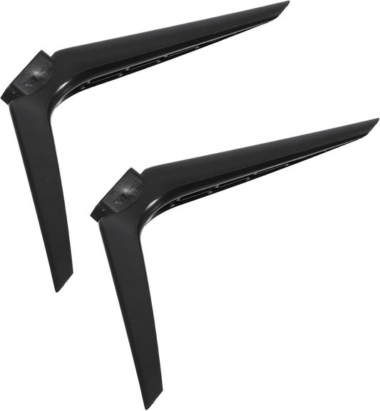 VILLCASE 15mm No-Drill Tv Stand Pedestal Support with Dual-Hole Plastic Feet, Television Mount Stand Bracket for Living