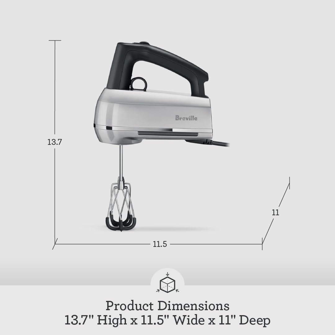 Breville BHM800SIL Handy Mixer for Baking, Silver