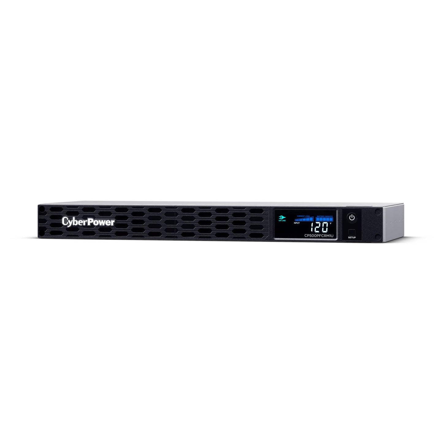 CyberPower CP500PFCRM1U PFC Sinewave UPS Battery Backup and Surge Protector, 500VA/300W, 6 Outlets, AVR, 1U Rackmount, UL Certified