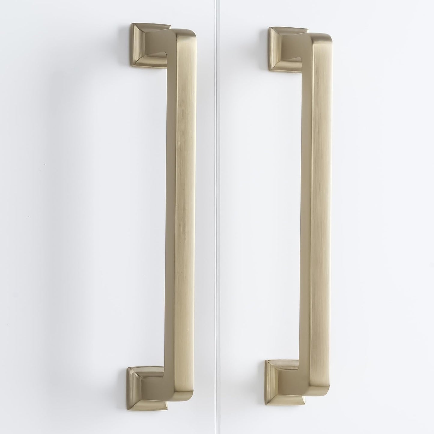 GIYURO 10 Pack Champagne Bronze Cabinet Pulls 3 Inch(76mm) Kitchen Cabinet Handles Cabinet Hardware for Drawer Pulls