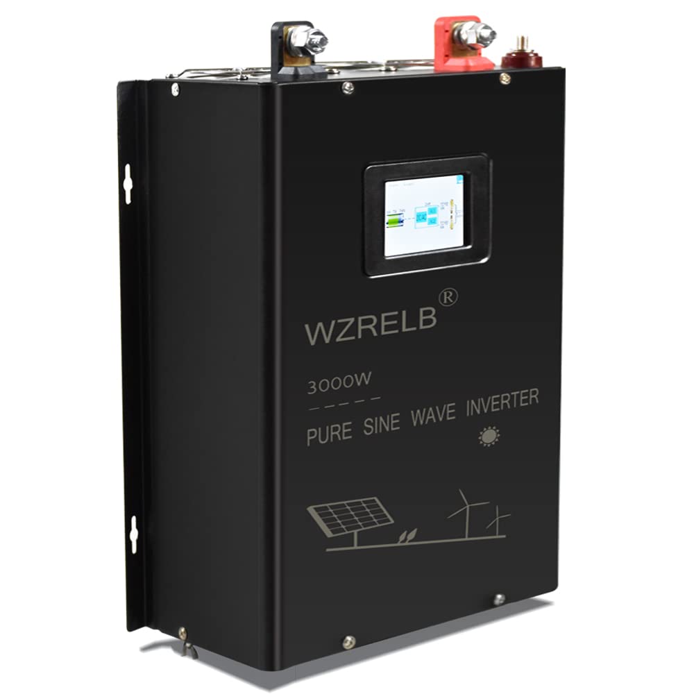 WZRELB 3000W 24V DC to 120V/240V AC Split Phase Pure Sine Wave Inverter