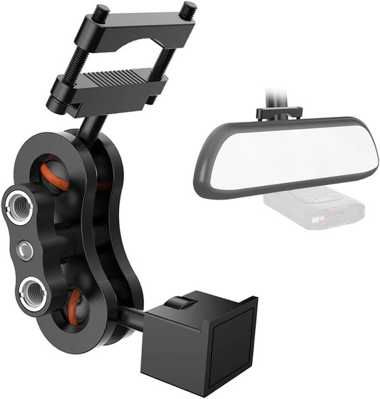 Vovucai Max360C Max3 Max4 Radar Detector Mount,Aluminum Radar Mount,Rearview Mirror Rod Mount Bracketfor Escort IX IXc