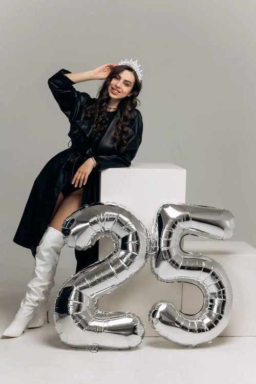 Large Silver Number 13 Balloon by Numbers - 40 Inch Foil Party Decoration for Birthdays & Weddings
