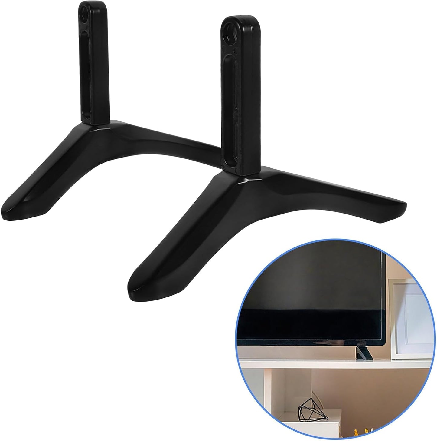 Alipis TV Stand Base with Screws - Stable Support for Living Room