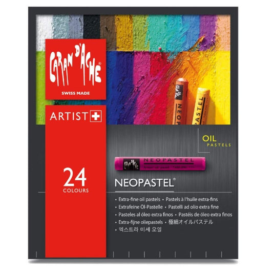 Caran D'ache Neopastel Oil Pastels Set Of 24 (7400.324)
