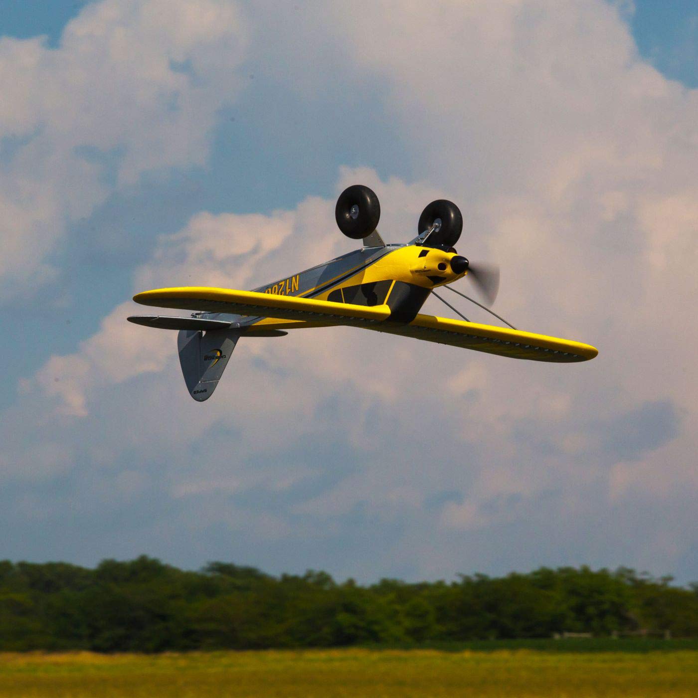 HobbyZone RC Airplane Carbon Cub S 2 1.3m BNF Basic (Transmitter, Battery and Charger not Included) with Safe, HBZ32500, Yellow