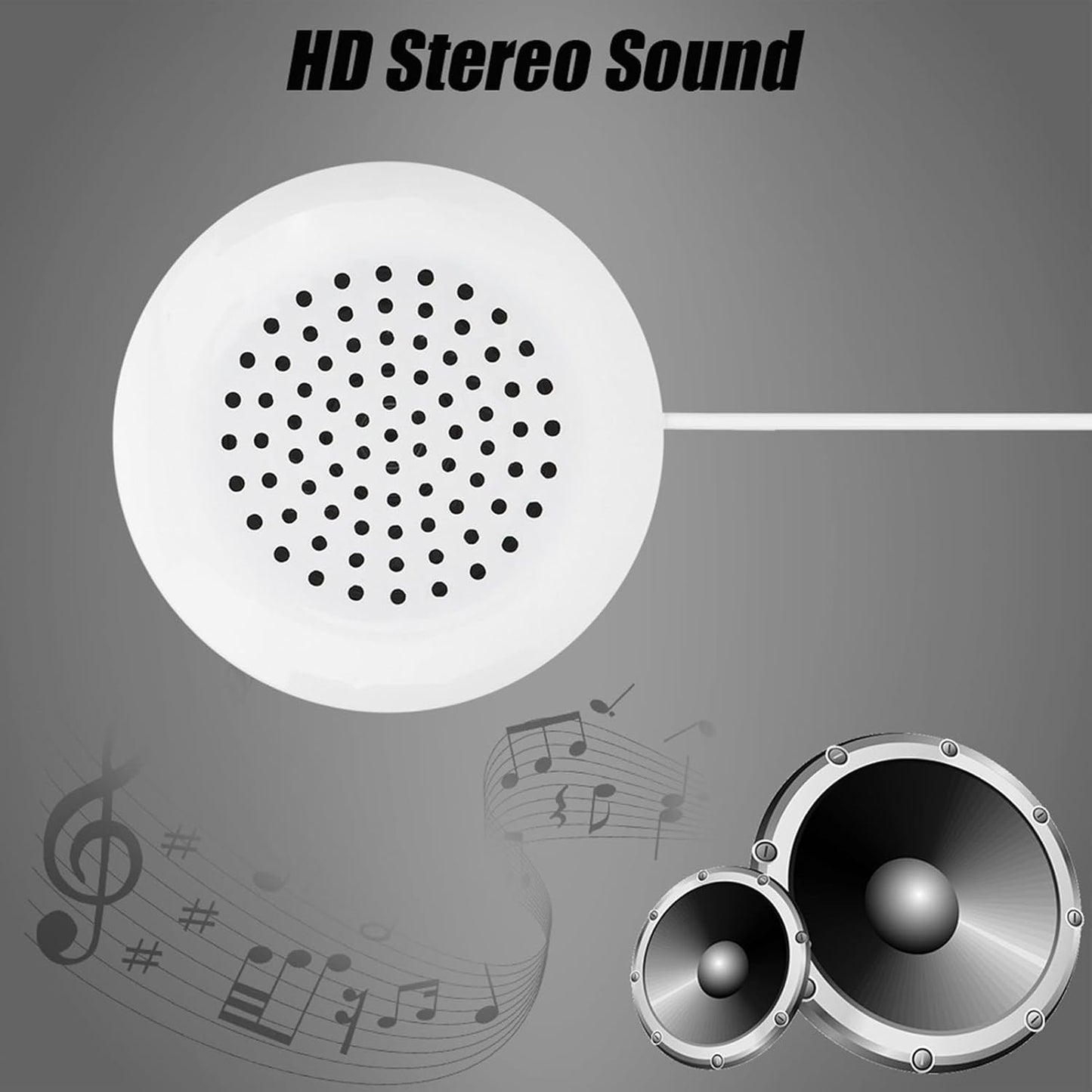 Luatoxry 3.5mm 2.4x0.6in 39in MP3, MP4, Pillow Speaker, Jack Pillow Speakers for Sleeping, Mini Under Pillows Music