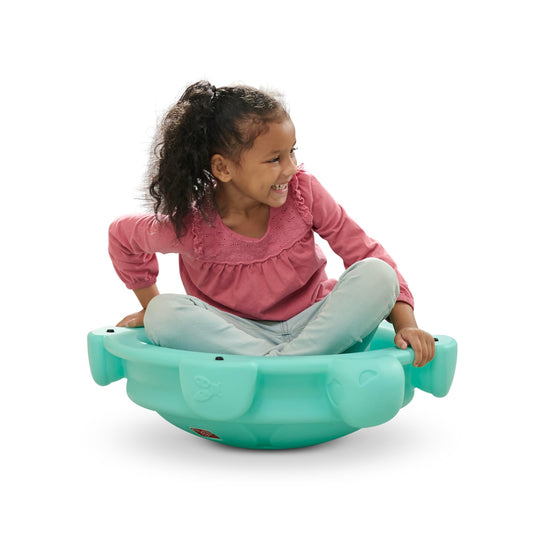 Step2 Topsy Turtle Rocking Disk and Stepping Stone, Balance and Climbing Toy for Kids and Toddlers, Indoor/Outdoor, 18 Months - 3 Years, Mint