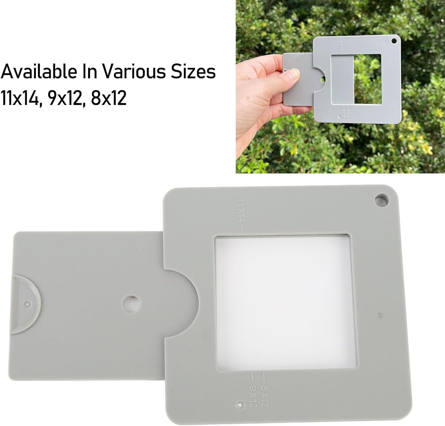 2pcs viewfinder for Artists,View Finder with Sliding Mechanism,Travel Photos viewfinder,Color Isolation for Painting