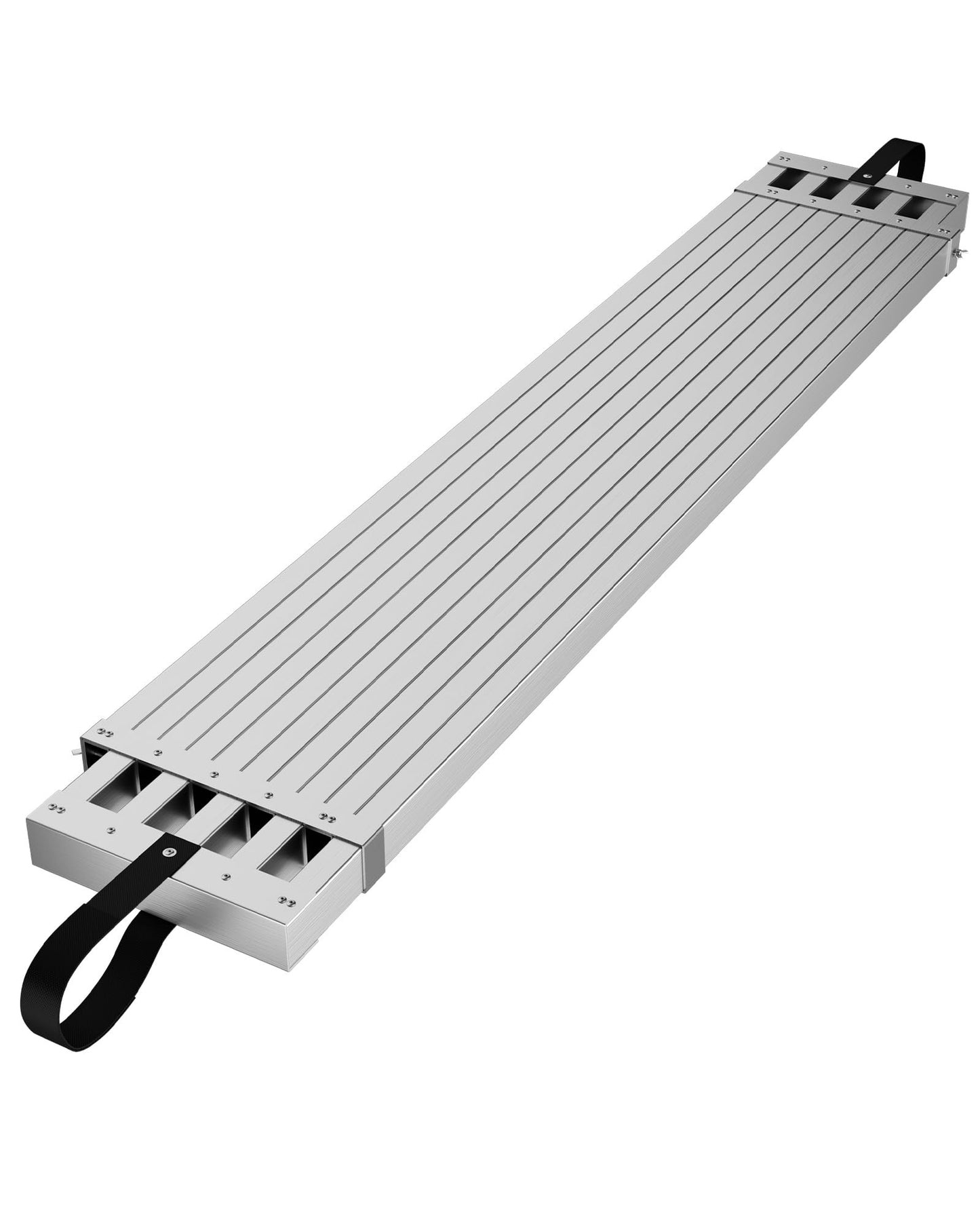 GarveeTech 9-15 ft Telescoping Plank, Aluminum Work Plank, 440 LBS Capacity, Aluminum Scaffolding Plank with Skid-Proof Platform Scaffold Ladder Accessory