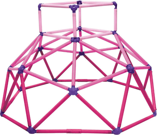 Eezy Peezy Climber with Top - Active Indoor Outdoor Play Set Climbing Dome Equipment Toys - Fun for Kids Ages 3 to 6 Years Old, Pink